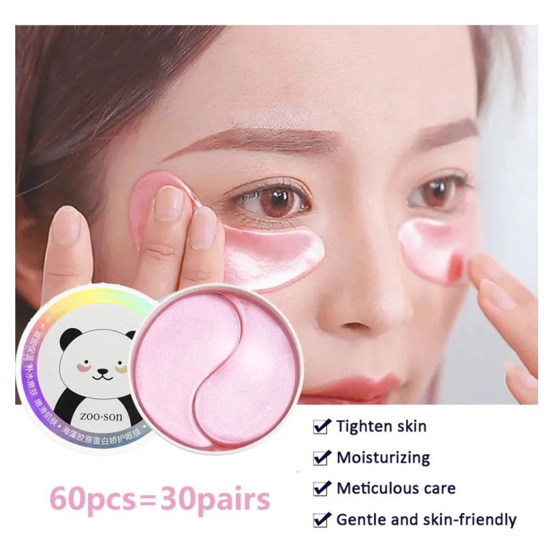 Parches Hidrogel Ojos Colágeno Mevech Elimina Ojeras Unidades