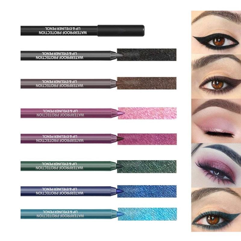 15 Colors Eyeliner Pen Set Colorful Eyeliner Pencil Pearl Eyeliner