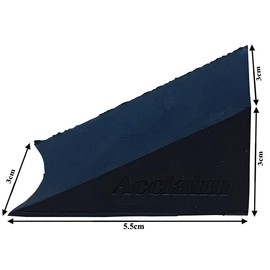Acclaim Bowling Black Anti Slip Four Set Pack 5.5 cm x 3cm x 3cm Bowls Rubber Umpire Measuring Wedges Triangle Prism Shape With Cut Out Shallow Concave Top