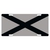 Fast Service Designs Alabama State Flag License Plate Gray &