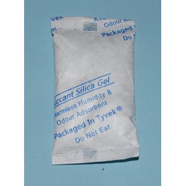 celloexpress Silica Gel Pouches - Pack of 100-5g Silica Gel in Tyvek Fabric Sachets - Total Gel Weight 500g