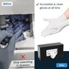 Black Glove Box Holder Wall Mount - Acrylic Disposable Glove