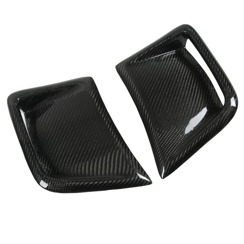 Carbon Fiber Front Bumper Side Vent Cover Replacement for STI