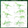 Doyomtoy Dinosaur Skeleton Toy, Pack of 7 Dinosaur Fossil Skeleton