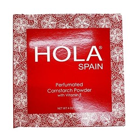 Hola España Skin Petal Body Talc Polvo y Puff 4 oz.