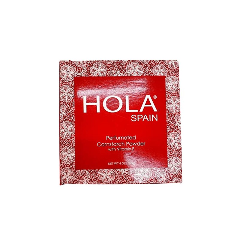 Hola España Skin Petal Body Talc Polvo y Puff 4