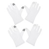 Outanaya 2Pairs Cotton Moisturizing Sleeping Gloves for Dry Hands Touchscreen
