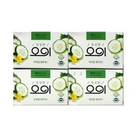 Daily Washing Soap, Shower Bath Cleansing Soap, Cucumber, 4 pcs
