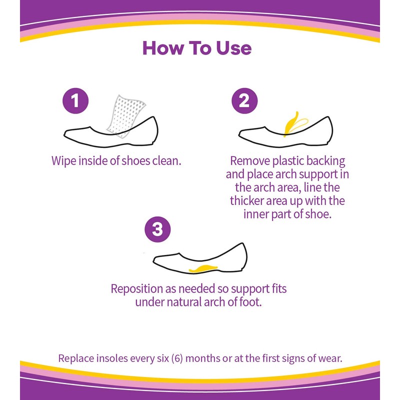 Dr. Scholl's HIDDEN ARCH SUPPORTS for Flats (One Size) //
