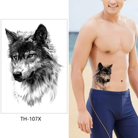 Wolf Tattoos Fake Tattoos Arm Tattoos 5 Sheets Set Wolf 5