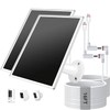 VERVERAY 2 Pack 6W Solar Panel for Ring Camera Outdoor