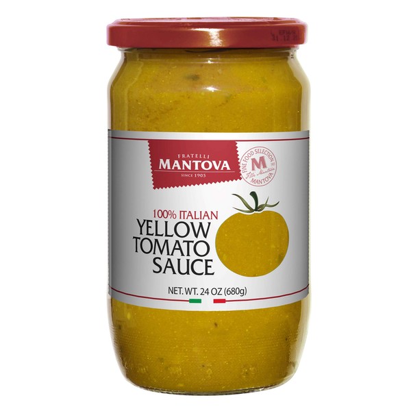 Mantova Yellow Italian Tomato Sauce 24 ounce (Pack of 2),