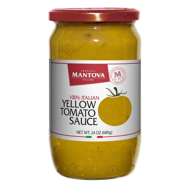 Mantova Yellow Italian Tomato Sauce 24 ounce (Pack of 2), 100% Italian Tomatoes, Great Taste