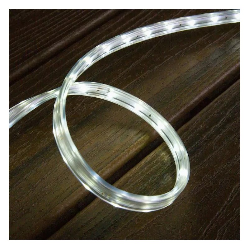 GE StayBright 240-Light 19.6-ft White Integrated LED Christmas Tape Lights