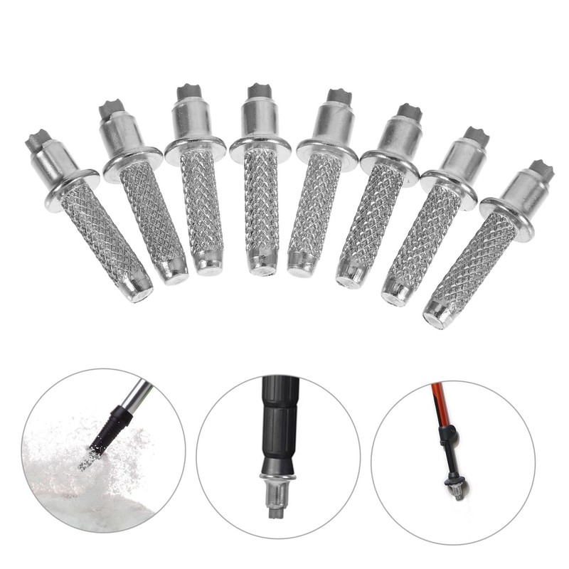 Mipcase Pcs Hiking Pole Tips Replacement Set Carbon Steel Carbide