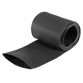 uxcell Heat Shrink Tubing, 2"(50mm) Dia 80mm Flat Width 2:1 Rate Shrinkable Tube Cable Sleeve 1m - Black