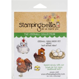 STAMPING BELLA Stamp, Oddball Farm Birds Set
