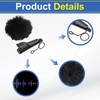 sourcing map Microphone Cover Furry Windscreen Mic Cover with Clip