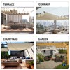 ECOOPTS 3'x12' Retractable Waterproof Wave Sun Shade Canopy Pergola Cover