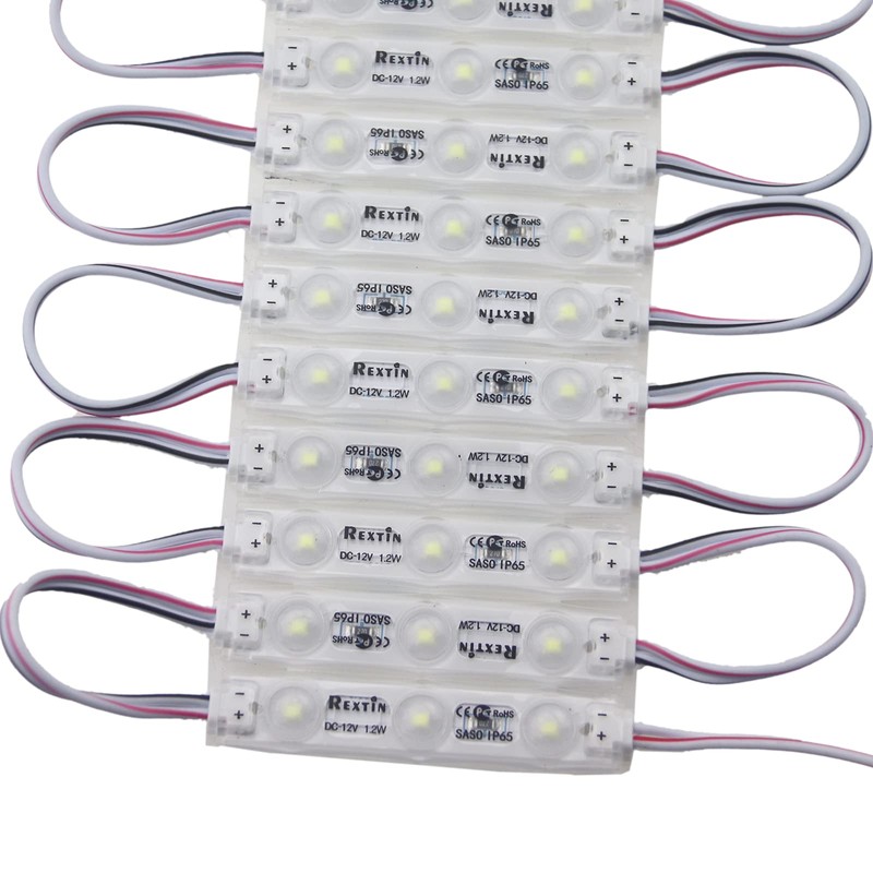 REXTiN Super Bright 200pcs 3 LED Module Warm White 2835