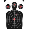 50 Pack Paper Shooting Target Silhouette Bundle - Black &