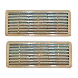 Chrome4urAuto 2 Sunroof Grille Vent Cover Beige For Mercedes W203 W208 W209 W210 W211 215 W220