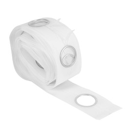 Wisboey 5M Eyelet Curtain Tape 40 Rings Accessories Sewing Silver Curtains Blinds New