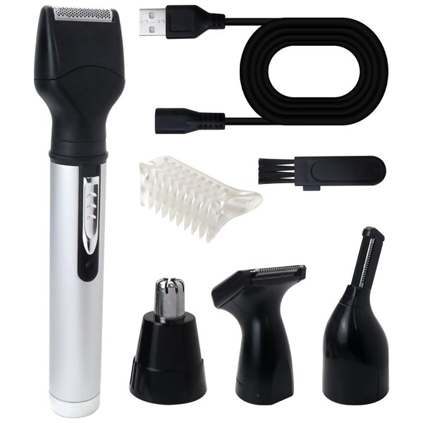 Vicue 4 in 1 Ear/Nose/Eyebrow Trimmer Set Replacement for Men