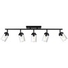 MELUCEE 5-Light Track Lighting Kit, Directional Ceiling Light Bathroom Vanity