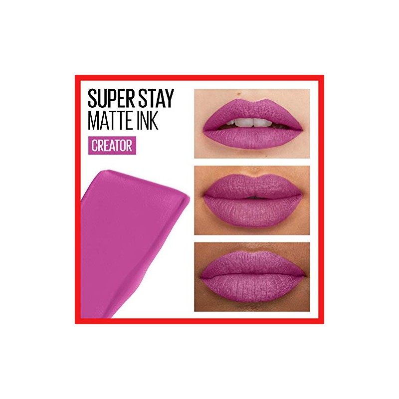 Maybelline Labial Liquido Matte Larga Duracion Superstay, Matte Ink 30