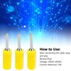 100Pcs Banana Plug Male Nickel Plated Brass Pin Straight for
