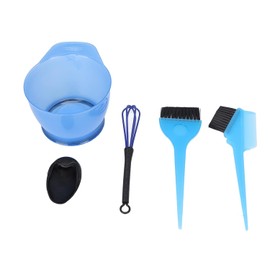 Juego de 6 piezas herramientas para teñir el cabello ABS, incluye recipiente y pincel en casa, esencial uso doméstico profesional salones belleza, distribución uniforme del color, fácil usar.