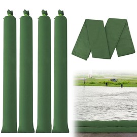 YSOOUA Sandbags Flood Silo Sandbag Pack of 4 Reusable Sandbags with Drawstring 120 x 19 cm Sandbag Flood Protection for Home Store Garage Garden