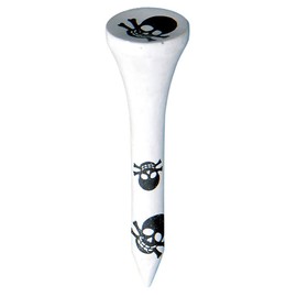 DAIYA GOLF TE-125 Golf Tee, Print Tee, Short E, Skull Cross