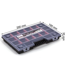 Prosperplast Sortimentskasten, 1 Stück, 35 x 195 x 290 mm, NOR Family NOR12