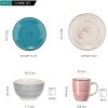 vancasso BELLA Dinnerware Set Stoneware Plate Bowl Set Tableware Service