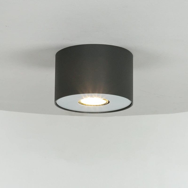 Modern Lighting Ceiling Light Diameter 13 cm Round Grey Silver
