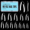 TOMICCA Almond Nail Tips, Medium Almond Acrylic Nail Tips, 216Pcs