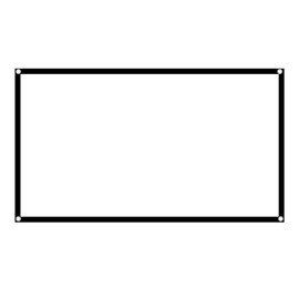 Projection Screen, Cinema Screen, Projector Screen, 16: 9 White Interior(72 inch)