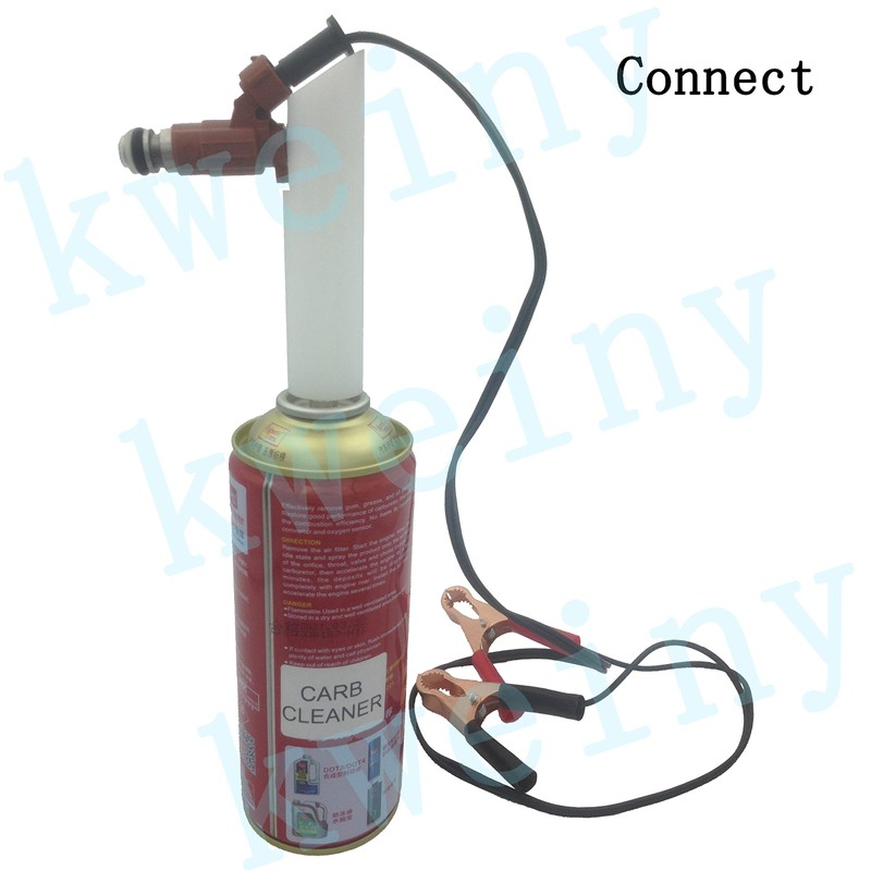 kweiny Inyector de combustible automático adaptador limpiador de descarga universal