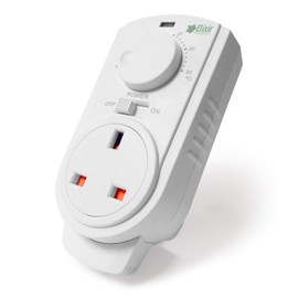 Elixir Gardens ® Plug in Analogue Thermostat Controller Heating Cooling