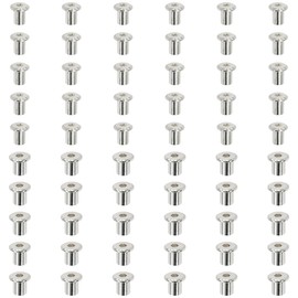 60 PCS Hex Socket Insert Nuts,Bolt Sleeve Nuts,Barrel Nuts for Furniture Connection