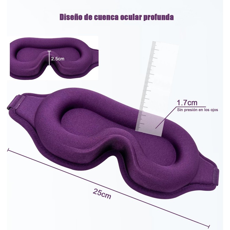 Antifaz para dormir 3D para mujeres y hombre, antifaz para