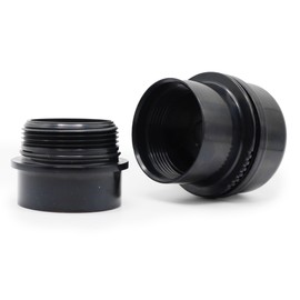 JB Products Air Admittance Valve, 6 DFU – 2″ x 1-1/2″ with Threaded Adapter, ABS Construction Plumbing Vent Valve for Drainage Systems (Black)