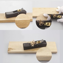 Wooden Hand Plane, Mini Arc Bottom Hand Planer, Wood Block Plane Carpenter Hand Tools for Edge Trimming/Corner Shaping/Chamfer