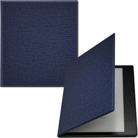 GOVTVA Magnetic Leather Case for 7'' Onyx Boox Go 7 / Boox Tablet Go Color 7 (Gen II/Gen I 2025/2024) /Boox Page Ultra-Thin Lightweight Cover with Auto Sleep/Wake & Magnetic Closure (Cloth Bark Blue)