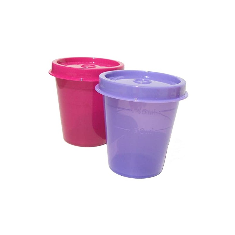 Tupperware Minis Midgets Storage Containers Set of 2 Lilac Purple