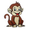 Cute Monkey, animal patch, Monkey patch, Cartoon patch, Kids rhymes