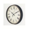 Vintage Wall Clock, 30 cm Roman Numeral Design, Antique Black