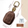 Key Fob Cover for 2019-2023 Sierra Silverado 1500 2500HD(K-Dark Brown)